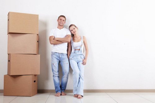 Professional packing service preparing household boxes in Camden