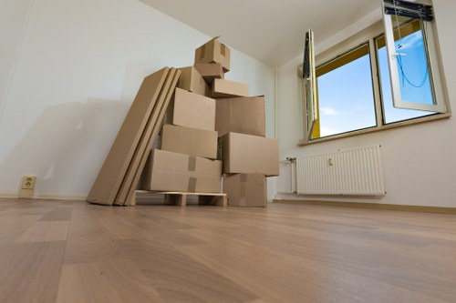 Careful unpacking and room organisation in a Camden property