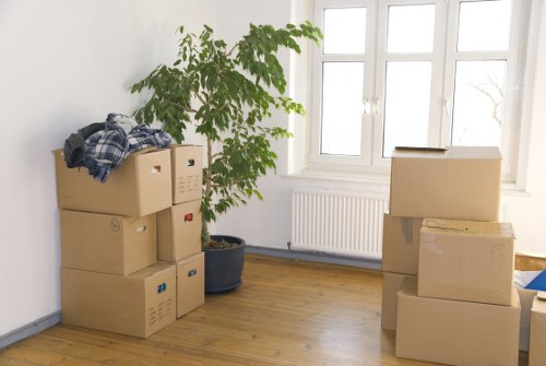 A Camden moving vehicle loaded for a residential or small commercial move