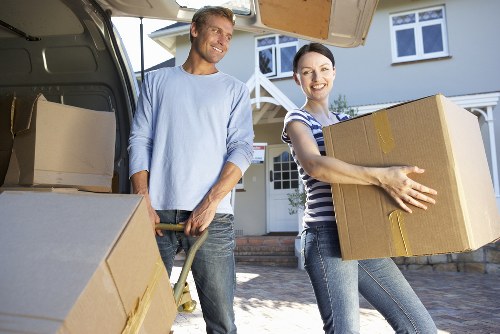 Camden moving service navigating narrow stairways and parking