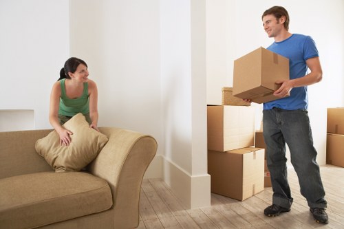 Student removals vehicle prepared for a move in the Camden area